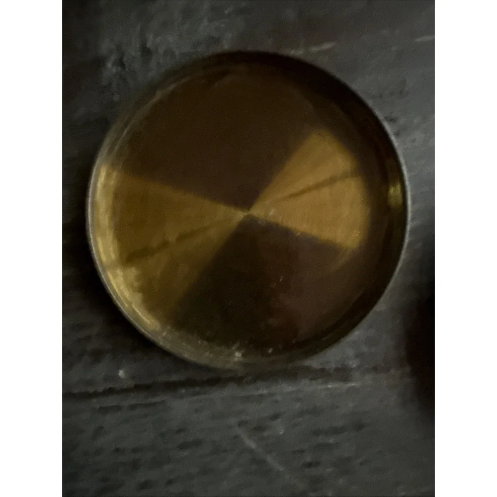 Antique French Brass Pocket Compass Made in France With Lid Circa 1900